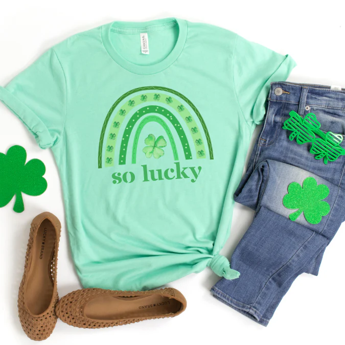 🔥 So Lucky Rainbow St Patrick's Day Cozy T-Shirt - Image 3