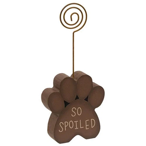💙 So Spoiled Wooden Paw Photo Holder
