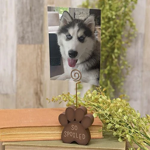 💙 So Spoiled Wooden Paw Photo Holder - Image 2