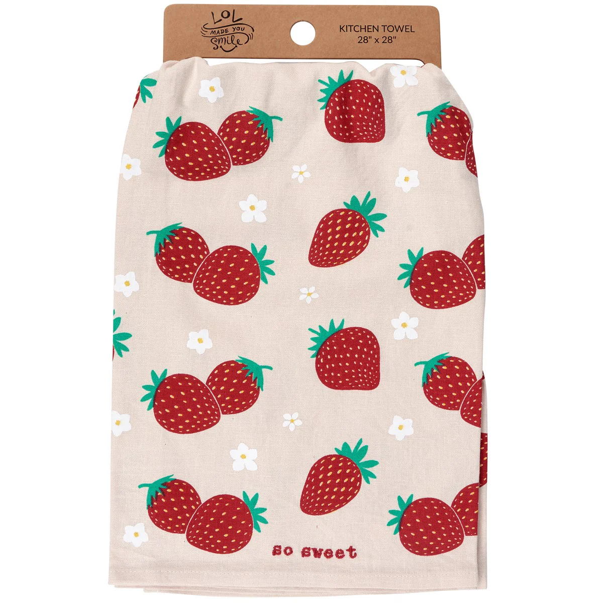 So Sweet Strawberries Kitchen Towel