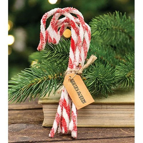 ๐ Sparkle Chenille Candy Canes Bundle of 6