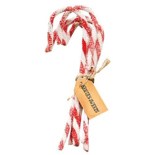 ๐ Sparkle Chenille Candy Canes Bundle of 6 - Image 2