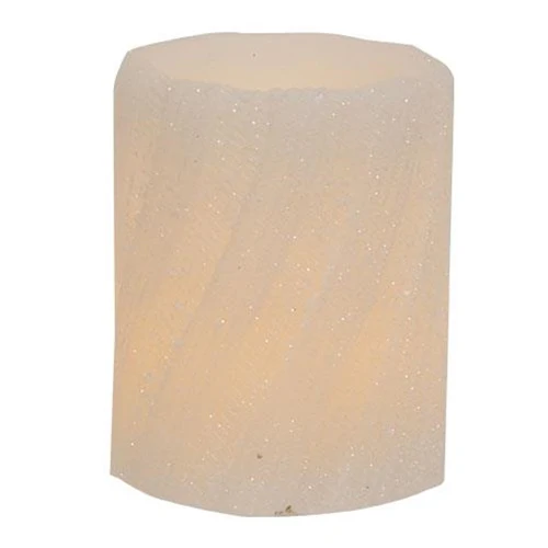 Sparkle Sweater Timer 4" LED Pillar Candle