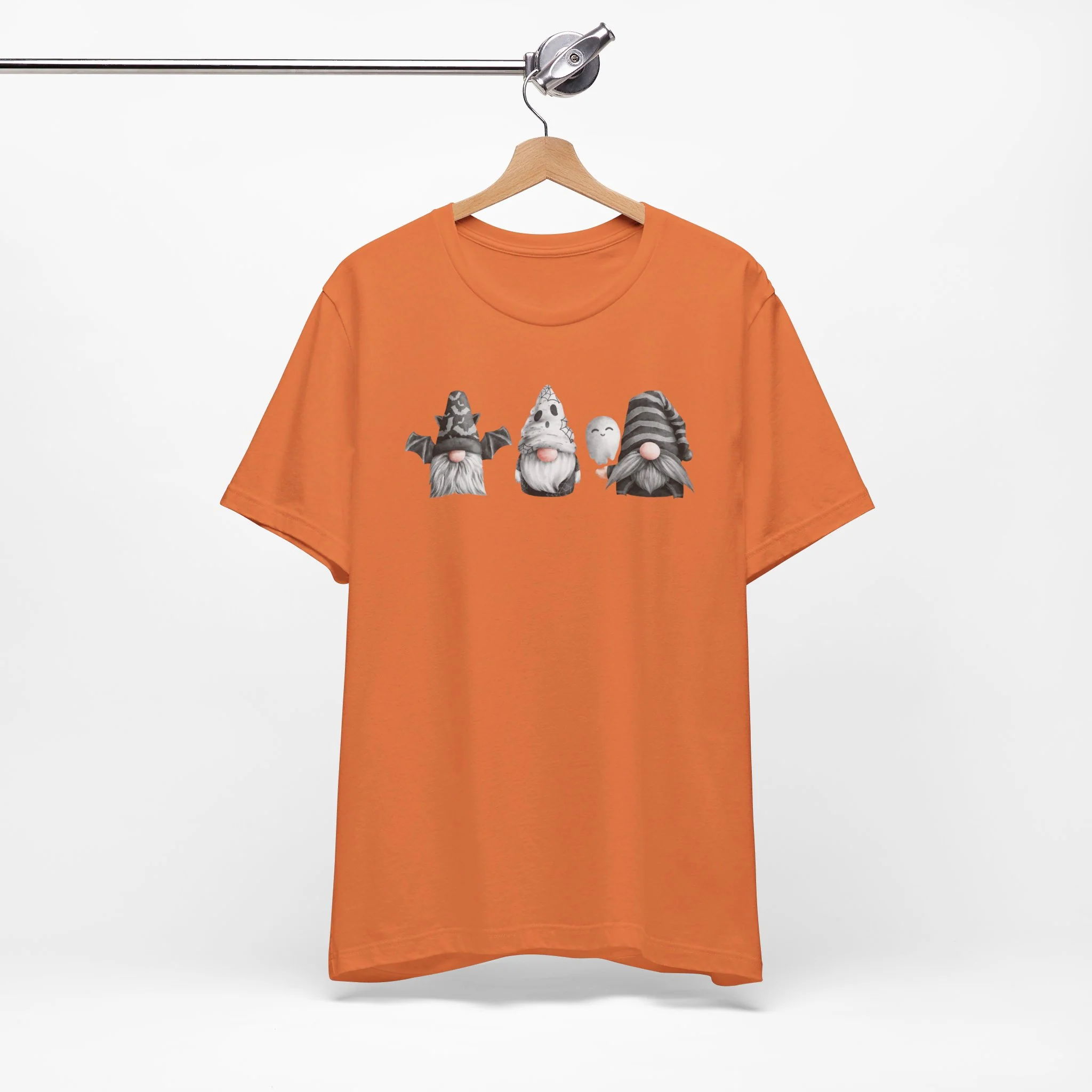 Spooky Gnome Trio Halloween Cozy T-Shirt - Image 12
