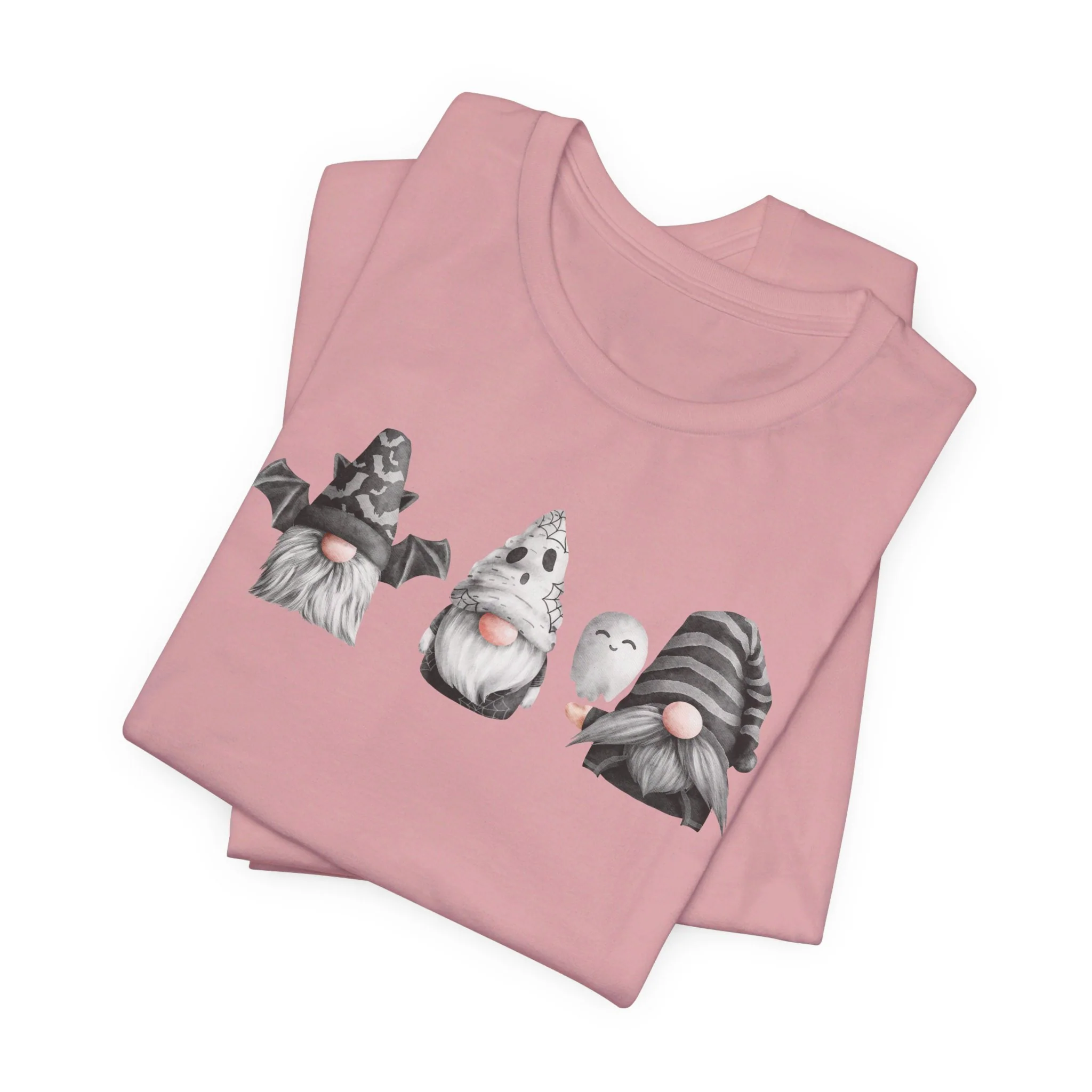 Spooky Gnome Trio Halloween Cozy T-Shirt - Image 5