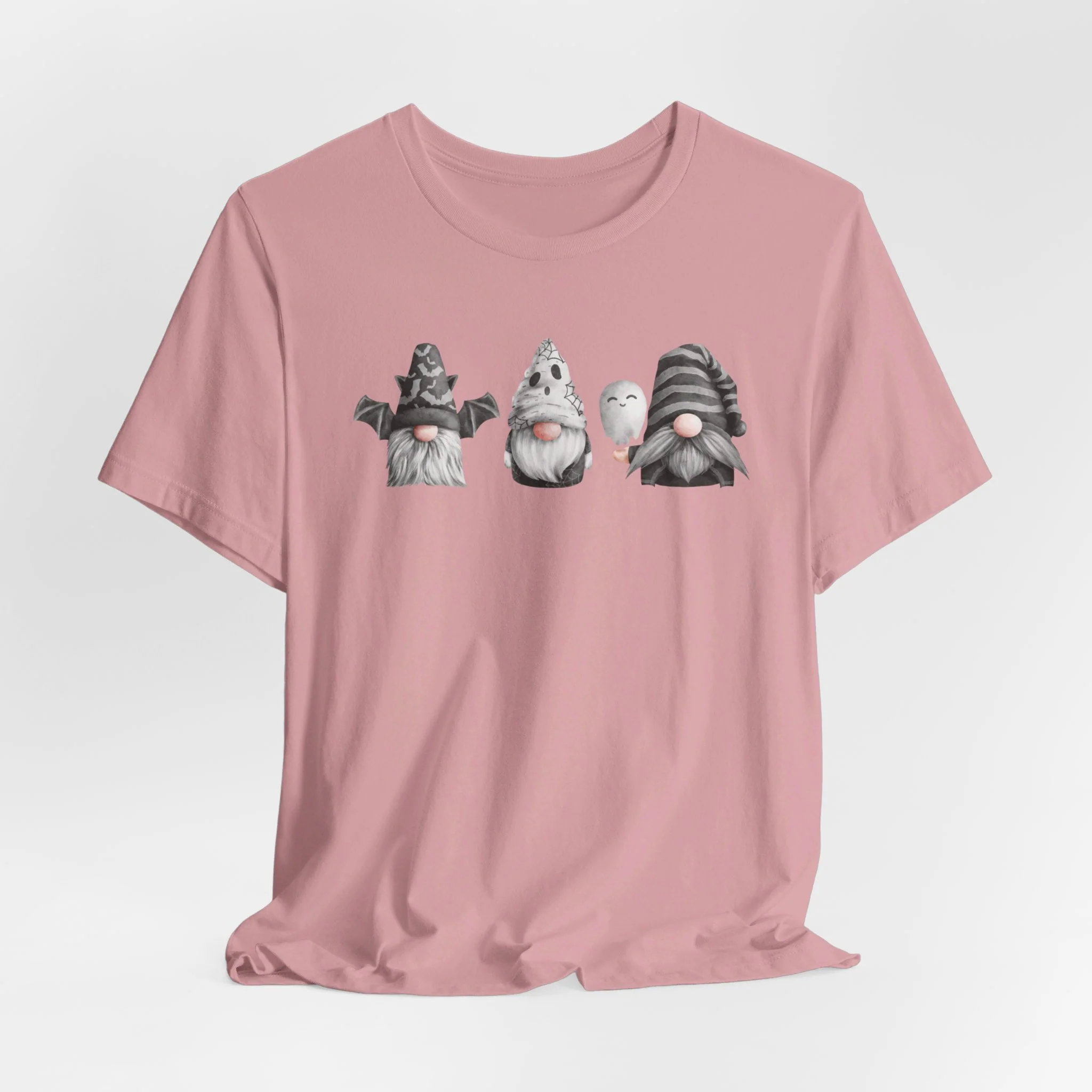 Spooky Gnome Trio Halloween Cozy T-Shirt - Image 6