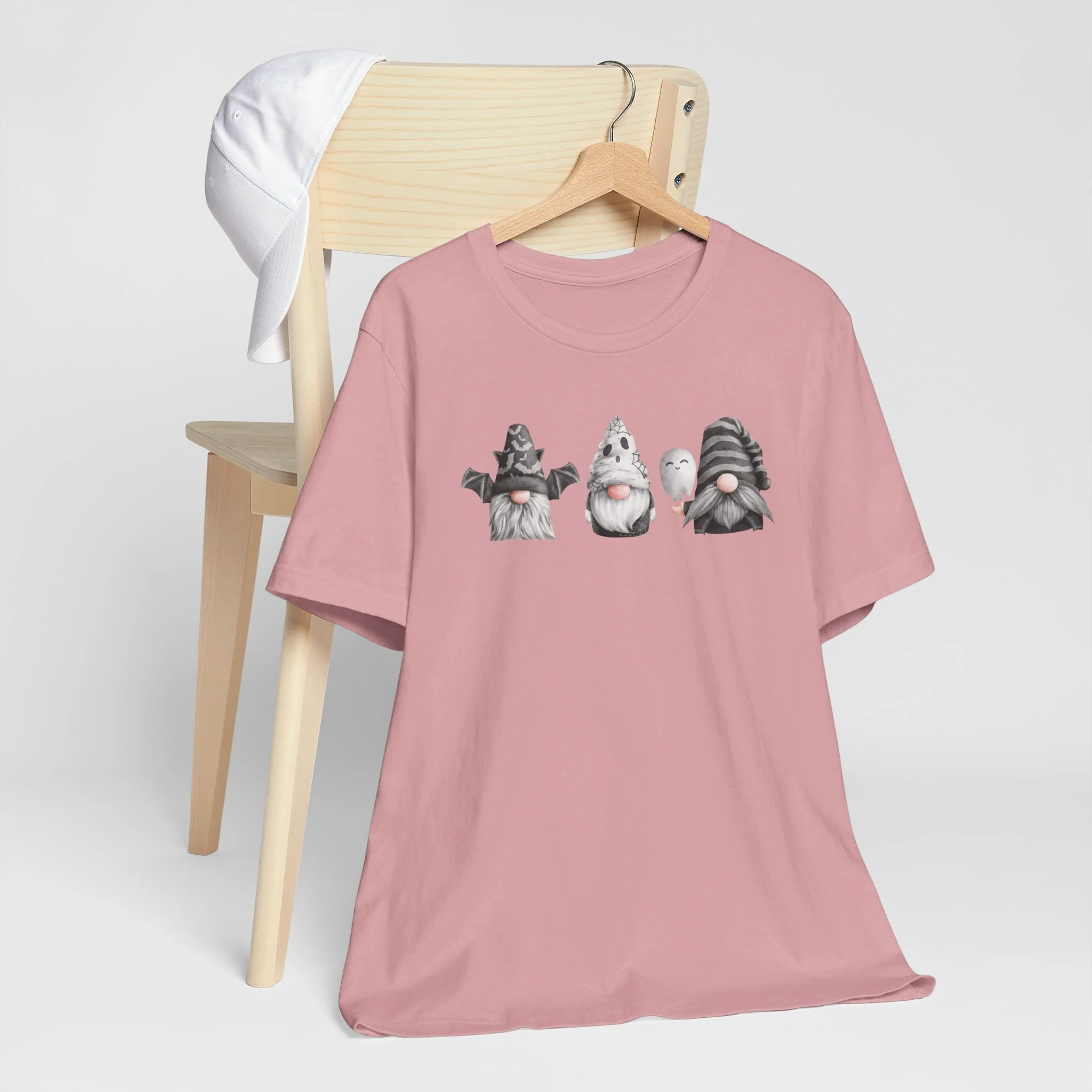 Spooky Gnome Trio Halloween Cozy T-Shirt - Image 8
