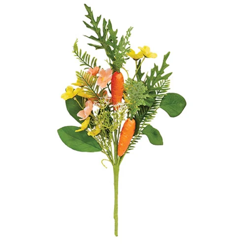 Spring Carrot Garden 16" Faux Bush