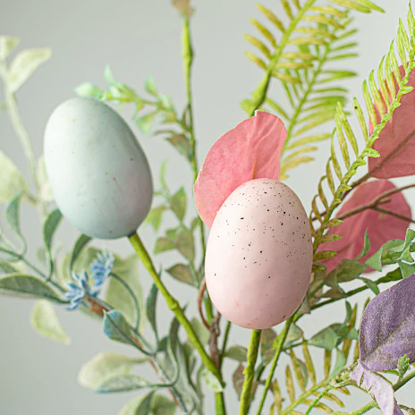 ๐ Spring Eggs and Pastel Leaves 18" Spray - Image 2