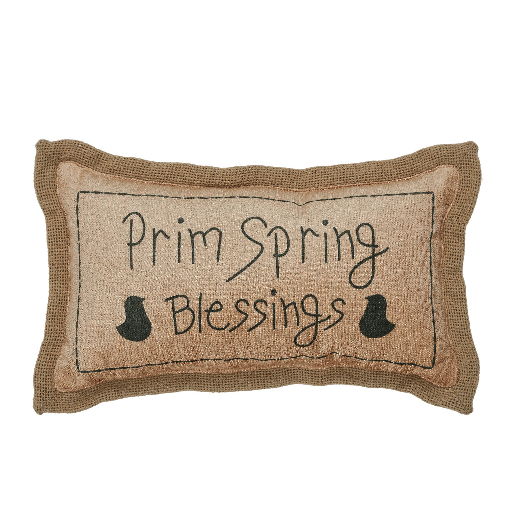 Spring In Bloom Prim Spring Blessings Small Accent Pillow - Image 3