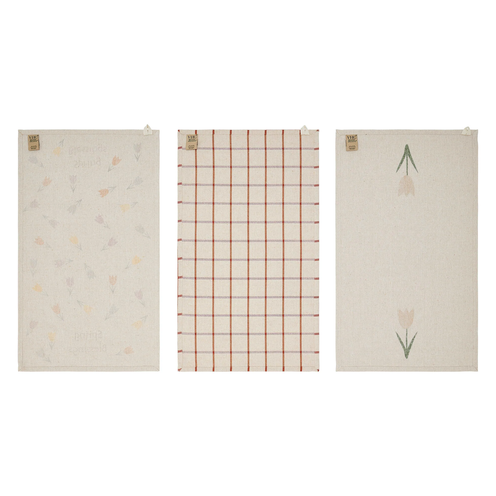 Spring In Bloom Spring Blessings & Tulips Tea Towel Set of 3 - Image 2