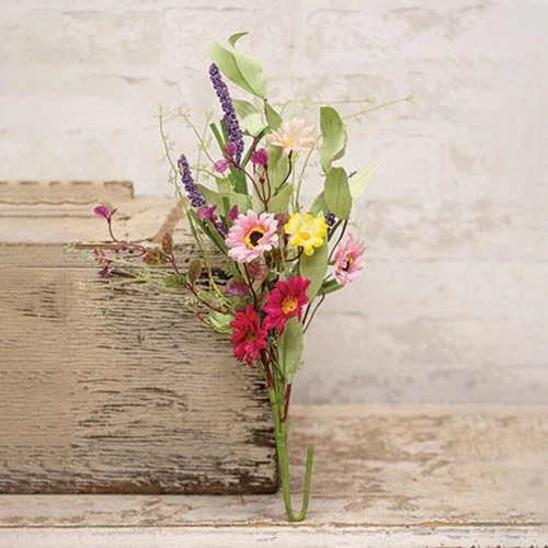 ๐ Spring Mix Daisy 18" Faux Floral Bush
