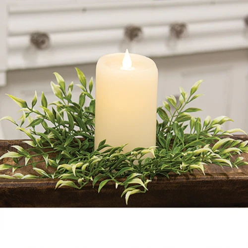Sprouting Smilax 8" Faux Foliage Ring - Image 2