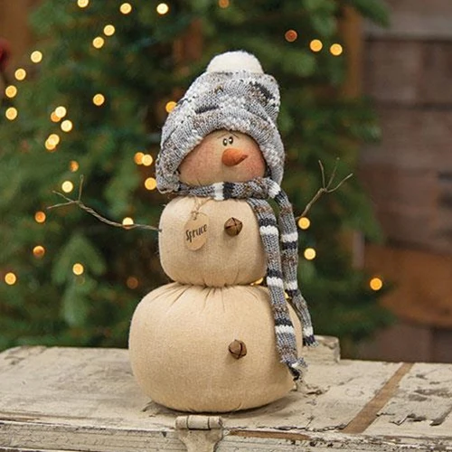 Spruce the Snowman 7.5" Fabric Doll Figure