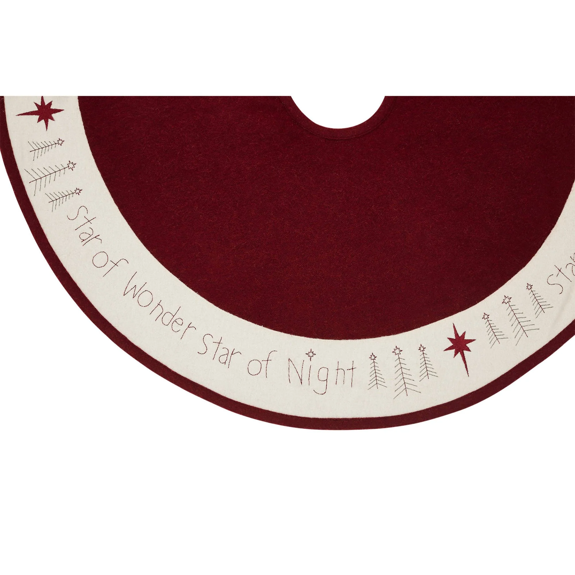 Star of Wonder 36" Diameter Christmas Tree Skirt - Image 6