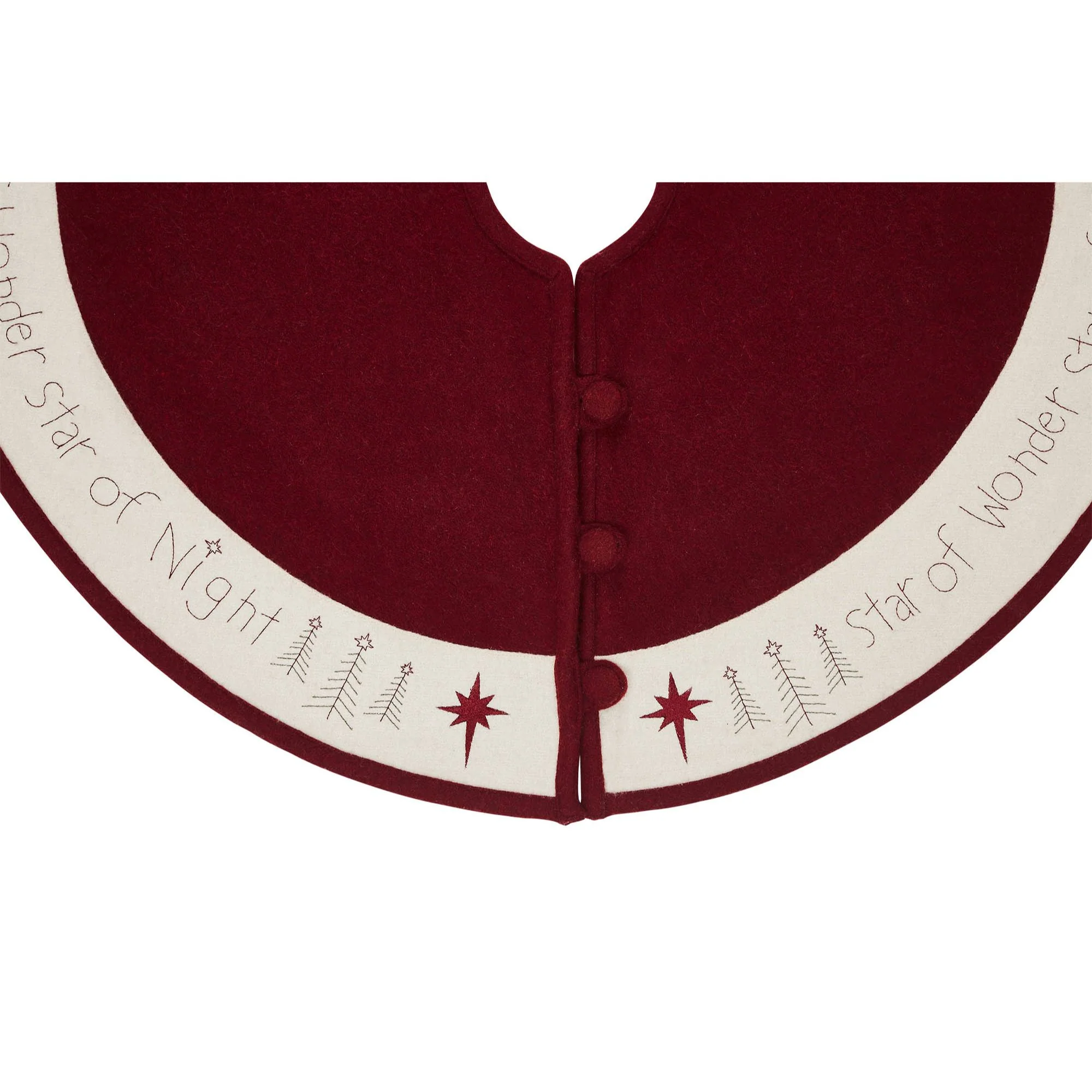 Star of Wonder 36" Diameter Christmas Tree Skirt - Image 7