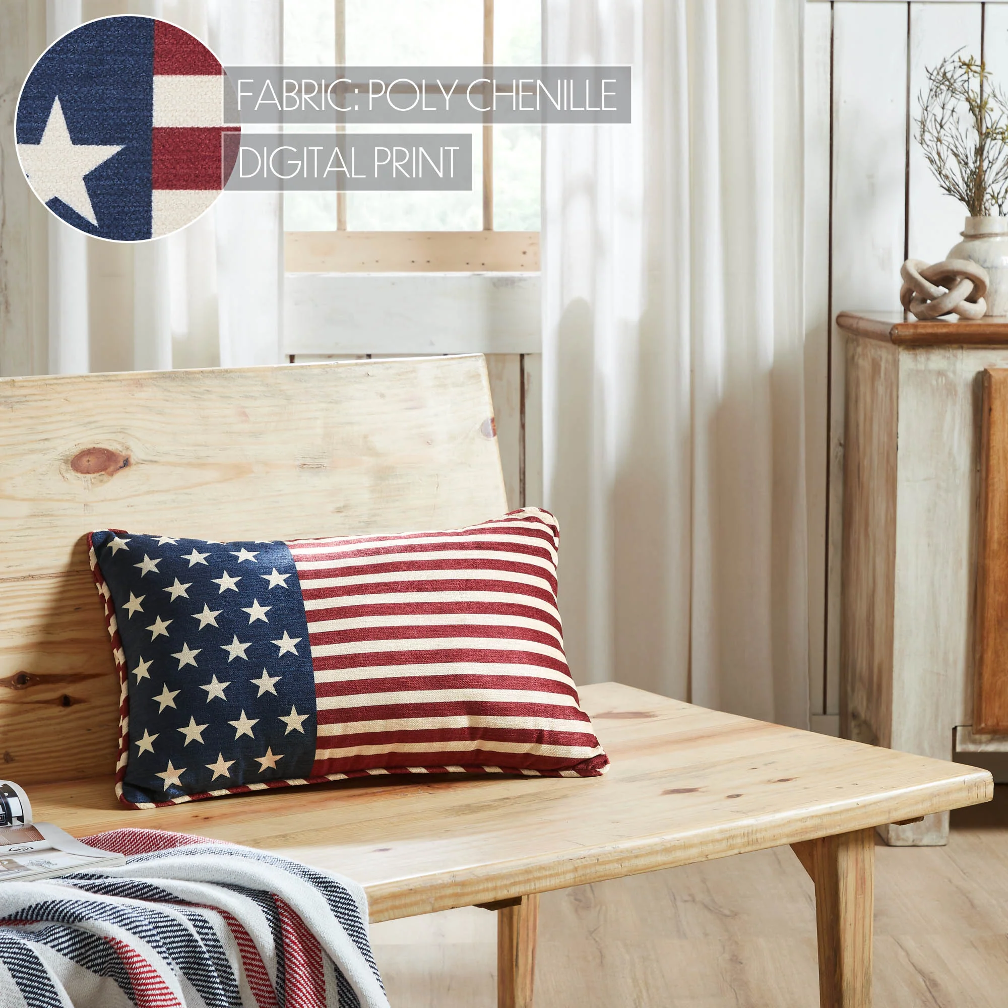 Stars & Stripes Americana Accent Pillow - Image 5