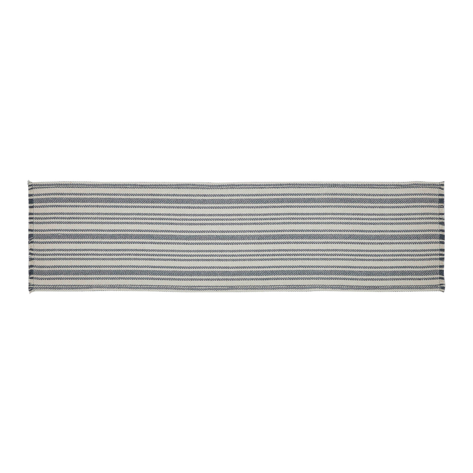 Steel Grey and White Chevron 48" Table Runner - Image 2