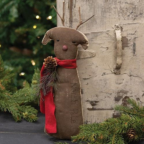 Stiffened Primitive North Pole Reindeer Hanger - Image 2