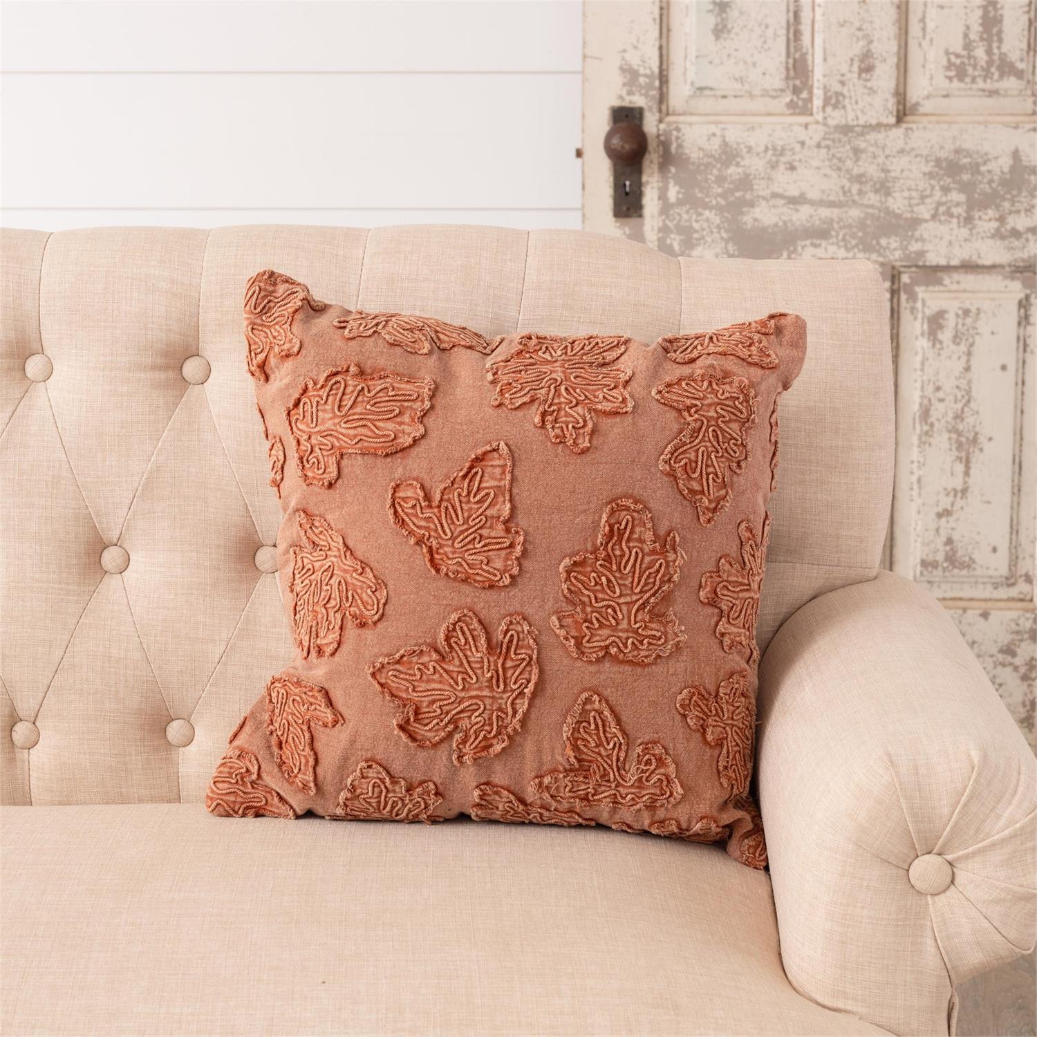 Stonewashed Fall Leaves 18" Accent Pillows - Image 2