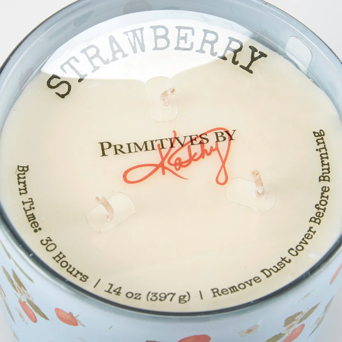 ๐ Strawberry Blossoms 14 oz Three Wick Jar Candle - Image 2