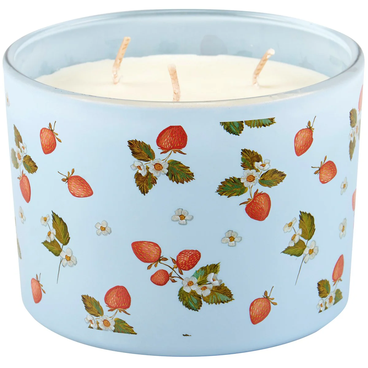 ๐ Strawberry Blossoms 14 oz Three Wick Jar Candle - Image 4