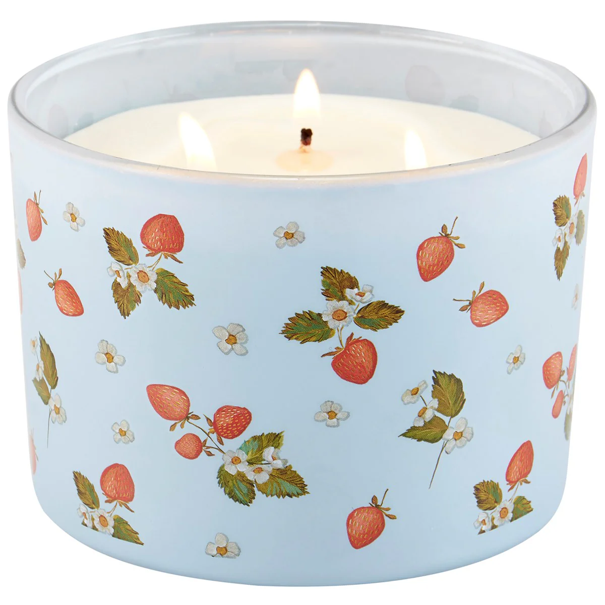 ๐ Strawberry Blossoms 14 oz Three Wick Jar Candle - Image 5