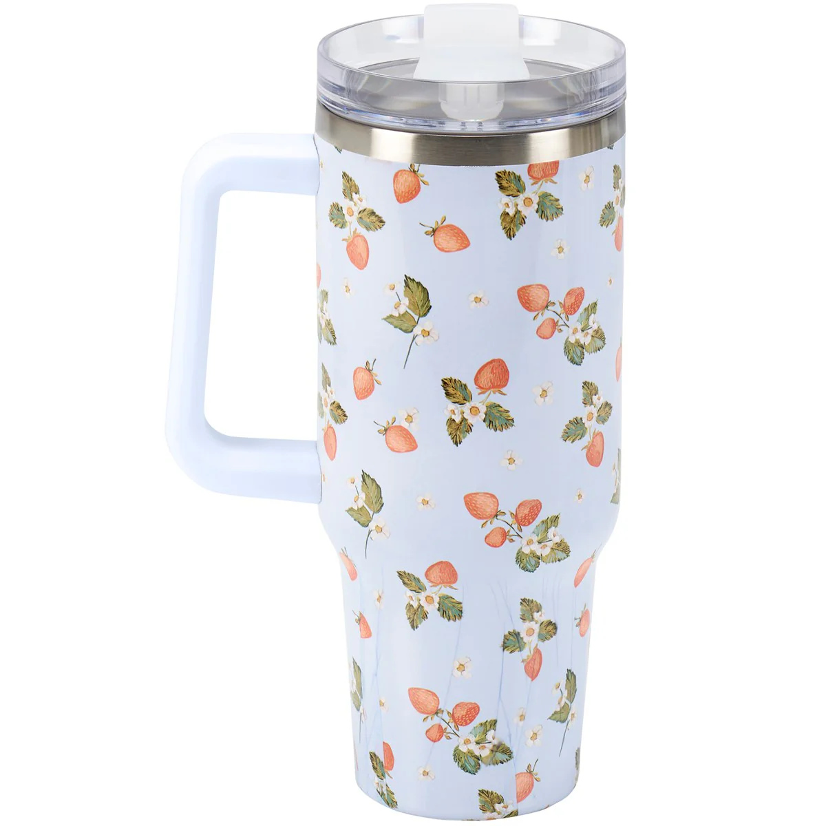 Strawberry Blossoms 40 oz Insulated Travel Mug - Image 2