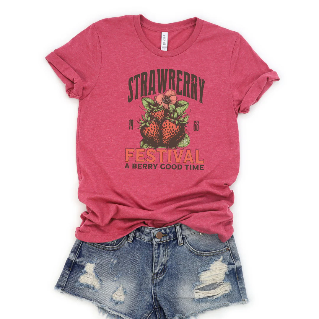 💙 Strawberry Festival Cozy T-Shirt - Image 10