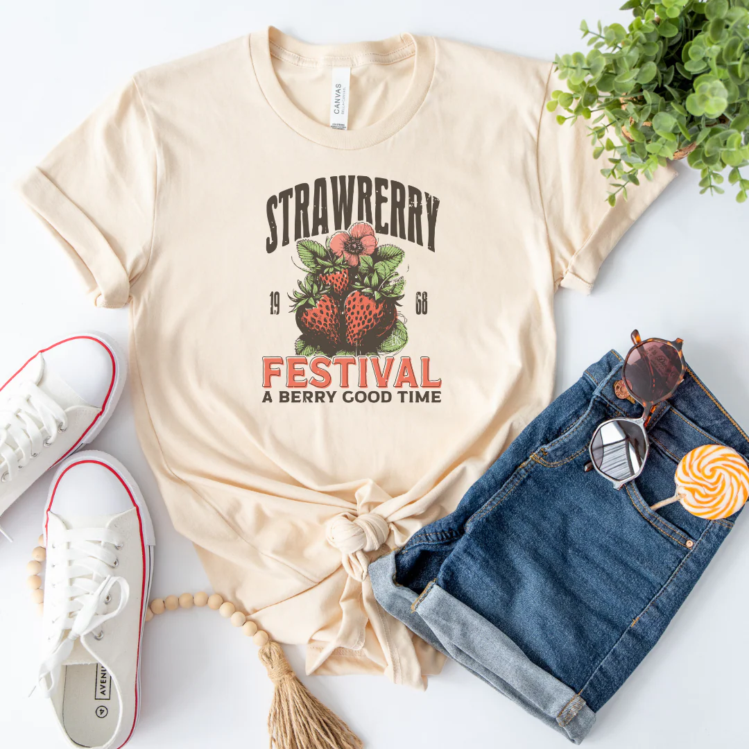 💙 Strawberry Festival Cozy T-Shirt - Image 11