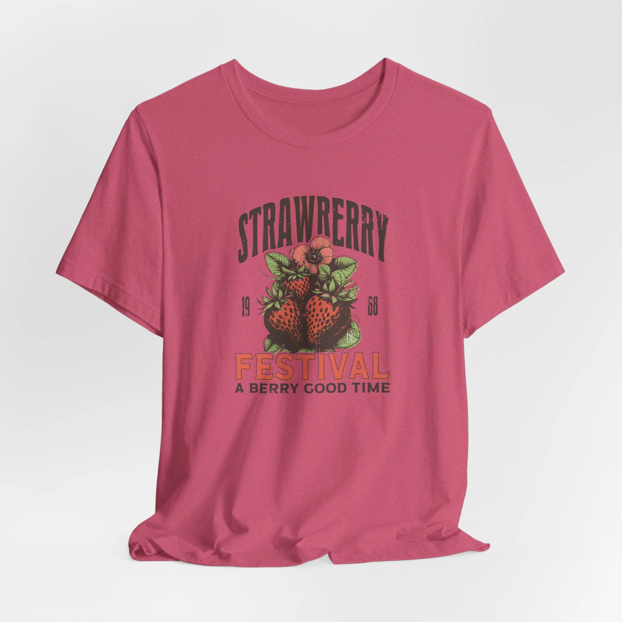 💙 Strawberry Festival Cozy T-Shirt - Image 2