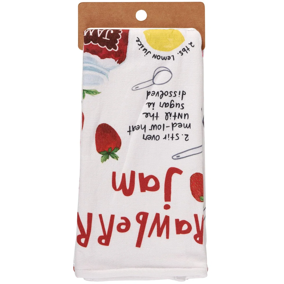 Strawberry Jam Recipe Kitchen Towel - Image 4