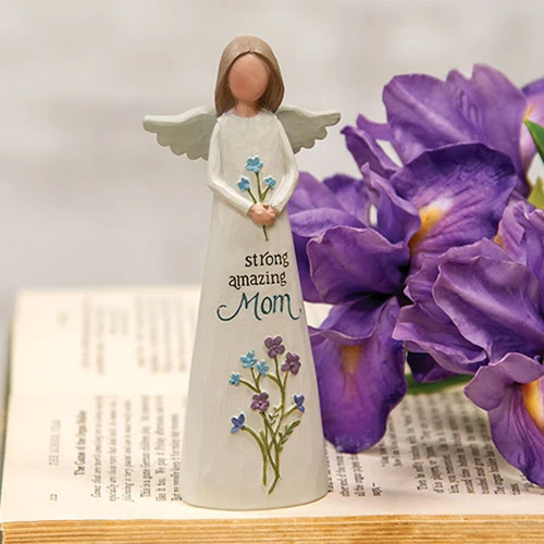๐ Strong Amazing Mom Resin Angel Figurine - Image 2