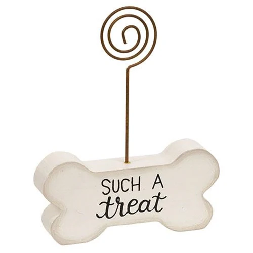π Such A Treat Wooden Bone Dog Photo Holder