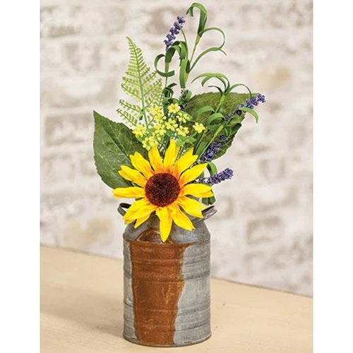 ๐ Sunflower and Lavender 14" Floral Pick