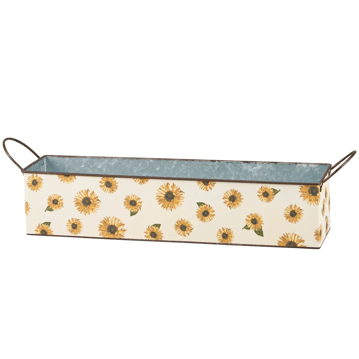 Sunflowers Rectangle Metal Bin Set - Image 3