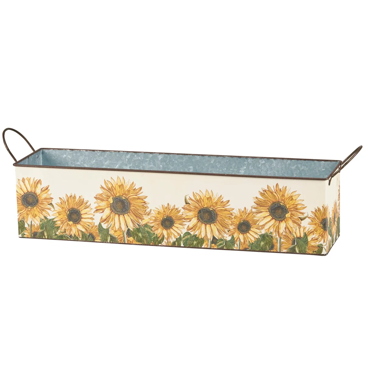Sunflowers Rectangle Metal Bin Set - Image 4
