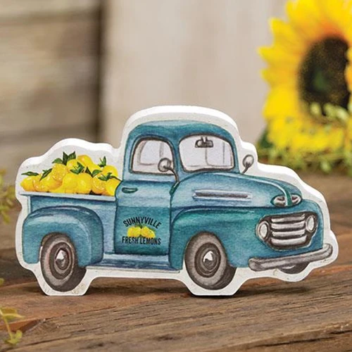 Sunnyville Fresh Lemons Chunky Truck Shelf Sitter