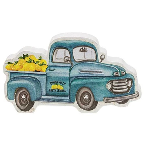 Sunnyville Fresh Lemons Chunky Truck Shelf Sitter - Image 2