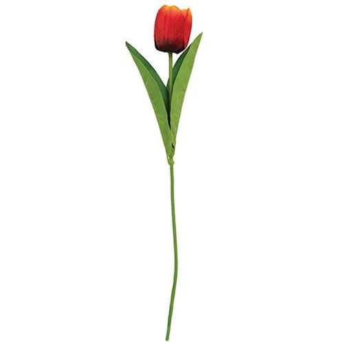 Sunset Tulip 17.5" Faux Floral Stem