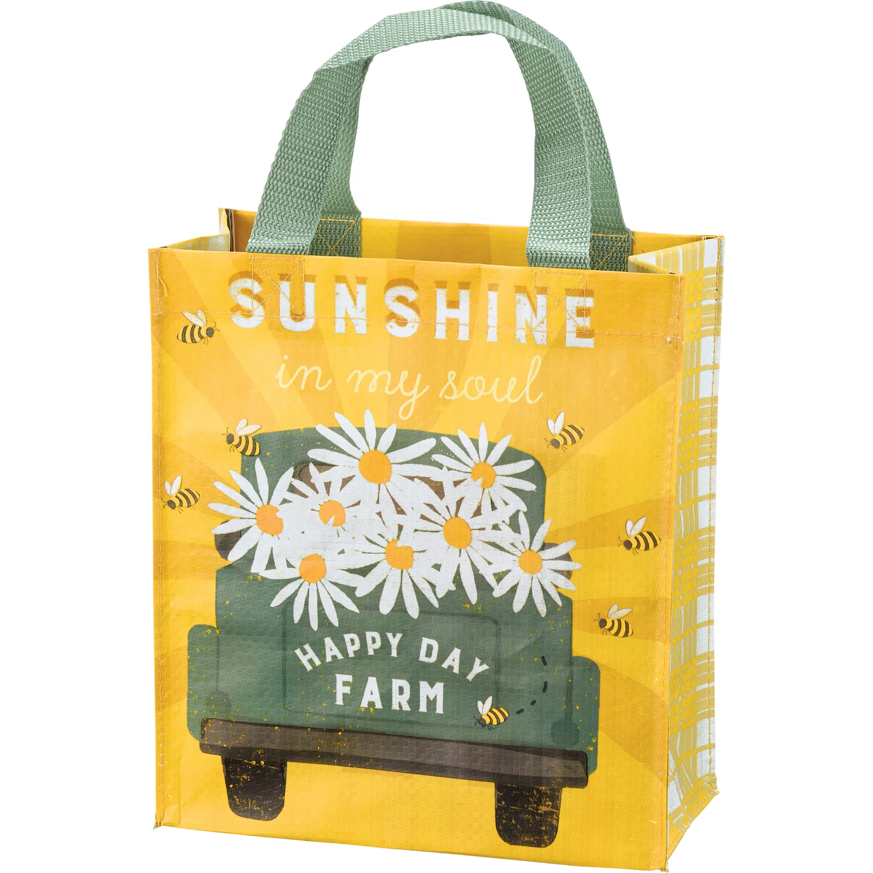 ๐ฝ๐ฝ ONE DAY PRICE DROP ๐ Sunshine in My Soul Happy Day Farm Daisy Truck Market Tote Bag - Image 2