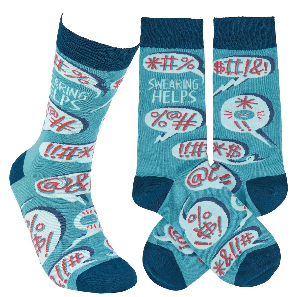 ๐ Swearing Helps Fun Unisex Socks