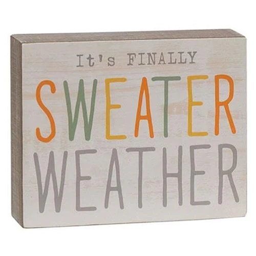 Sweater Weather Small Wood Block - Image 2