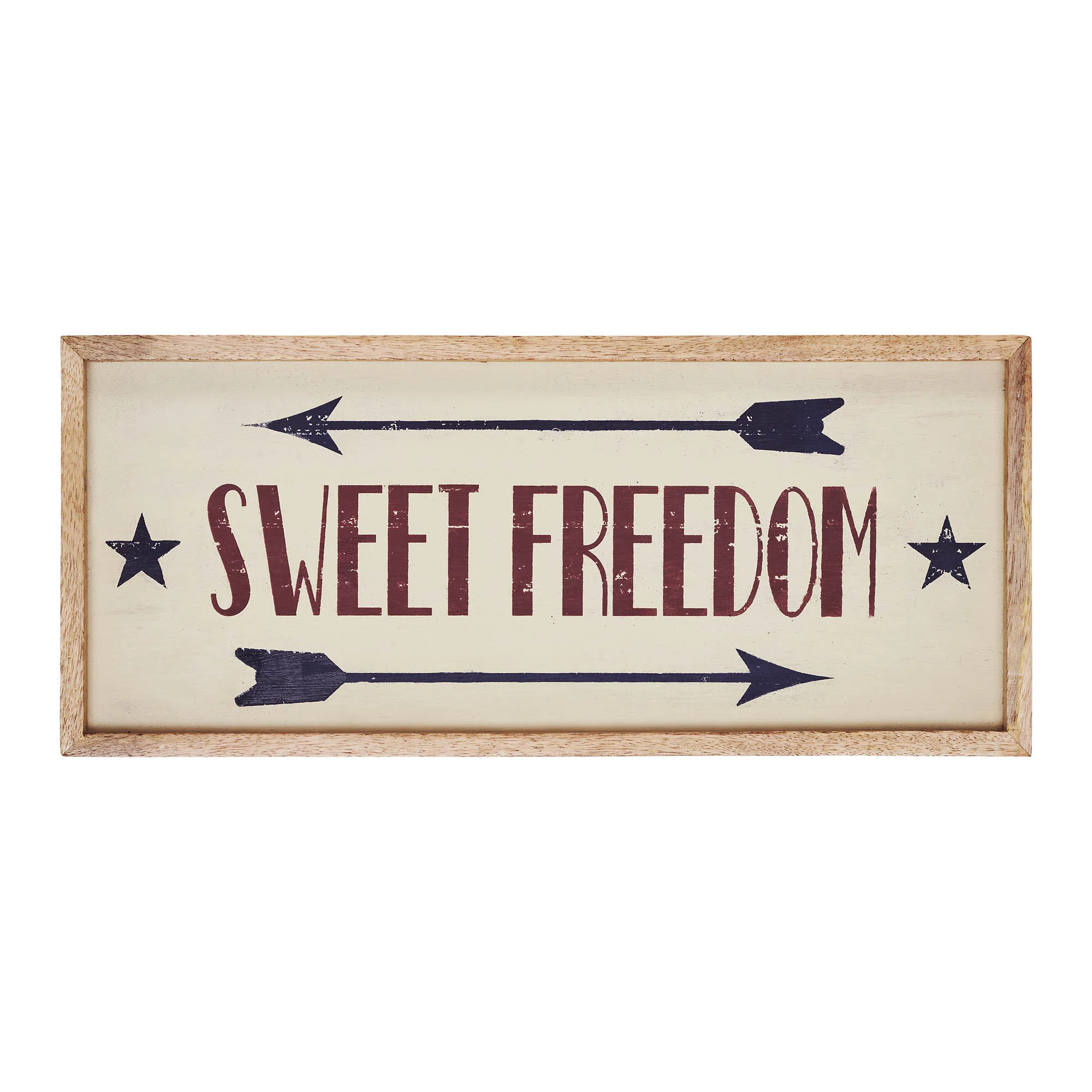 Sweet Freedom 16" Americana Wooden Sign - Image 3