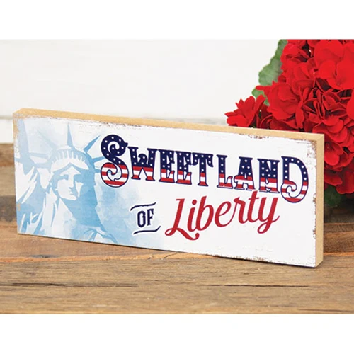 Sweet Land of Liberty Shelf Sitter Block