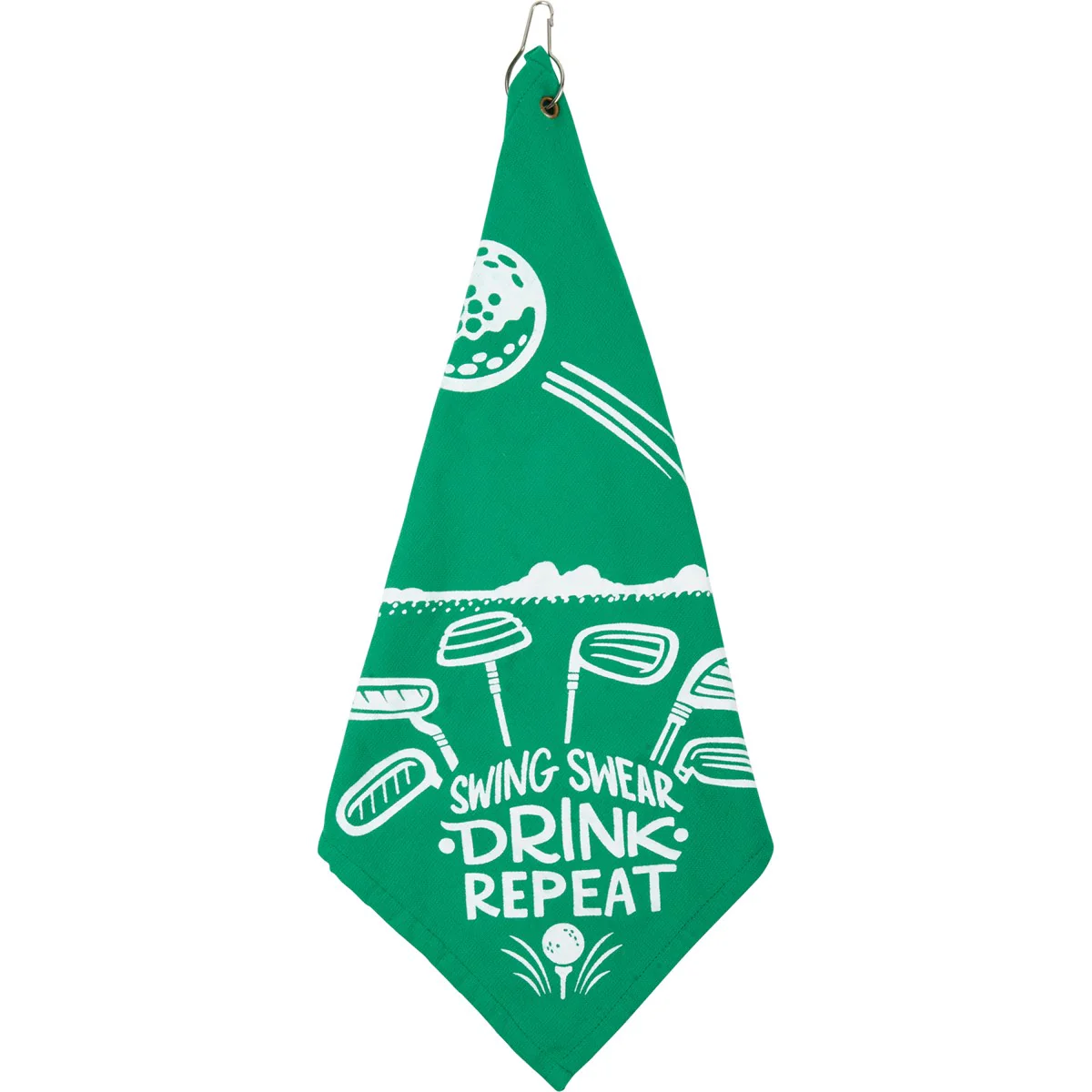Surprise Me Sale 🤭 Swing Swear Drink Repeat Golf Towel - Image 4