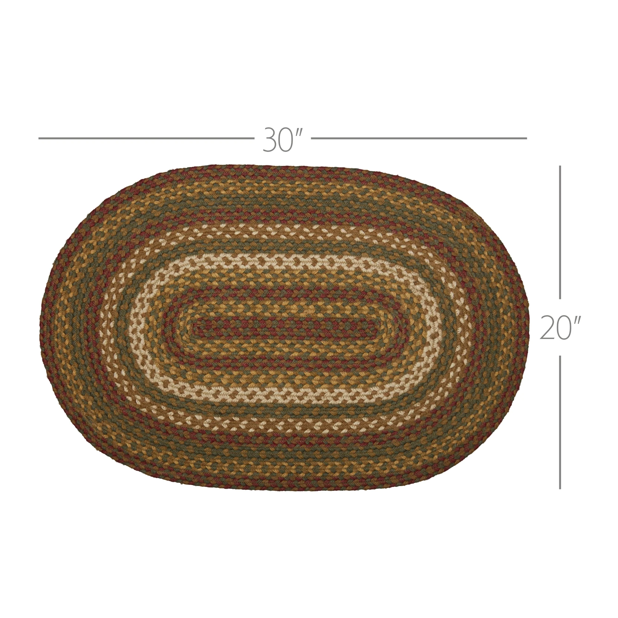 Tea Cabin Jute Oval Rug 20" x 30" - Image 6