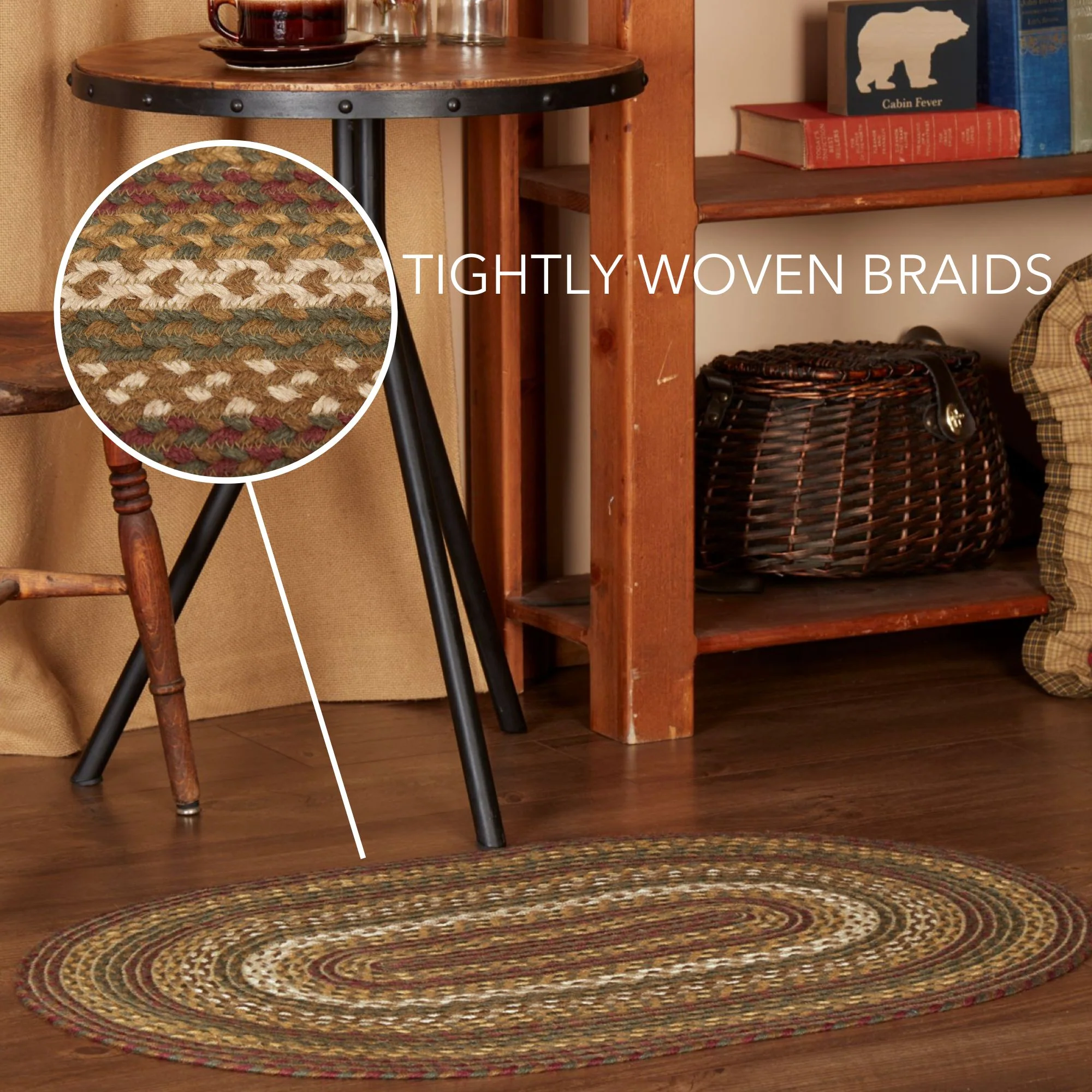 Tea Cabin Jute Oval Rug 24" x 36" - Image 2
