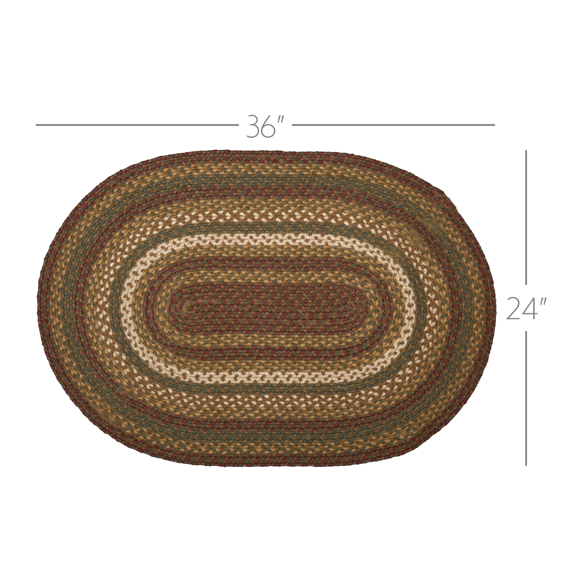 Tea Cabin Jute Oval Rug 24" x 36" - Image 5