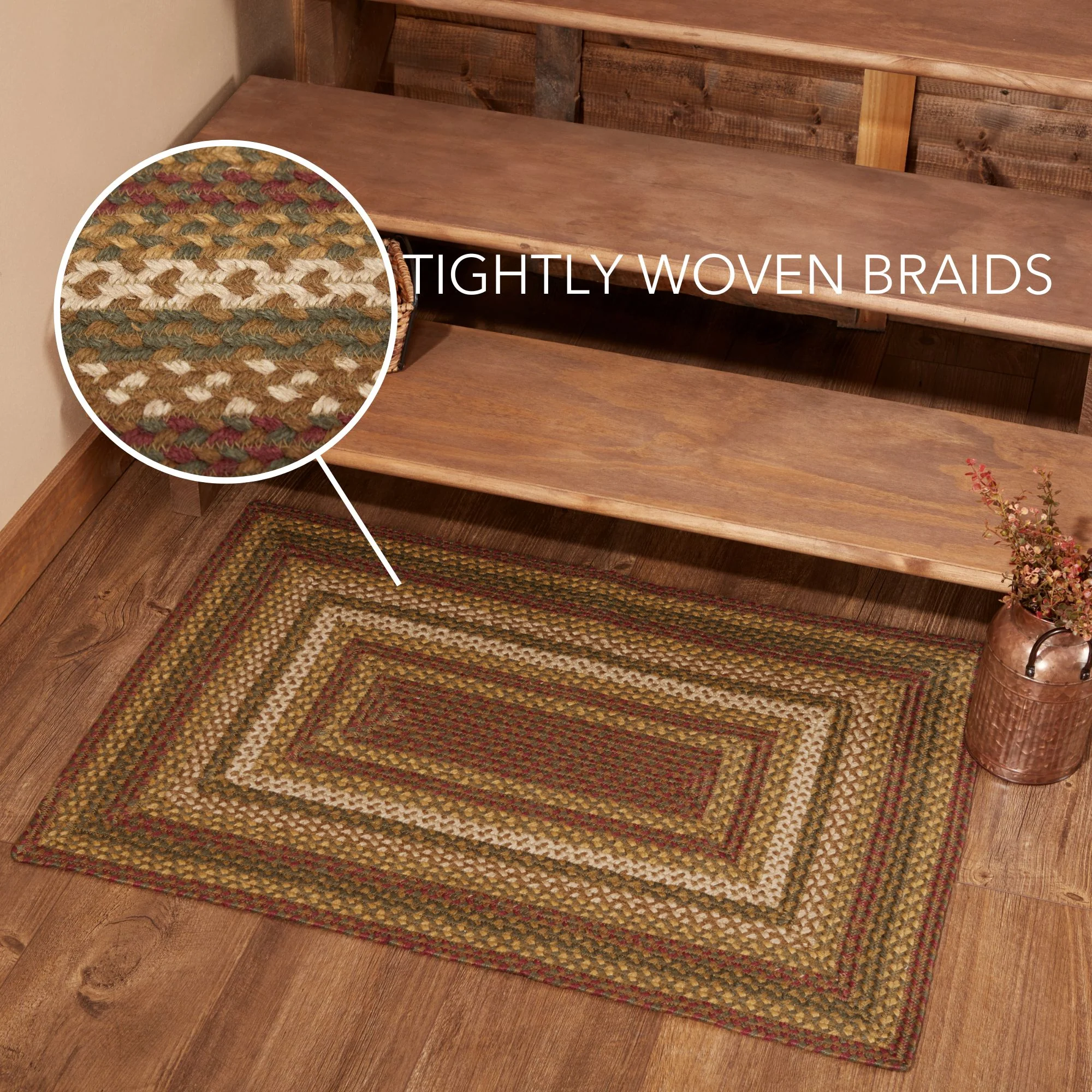 Tea Cabin Jute Rectangle Rug 24" x 36" - Image 4